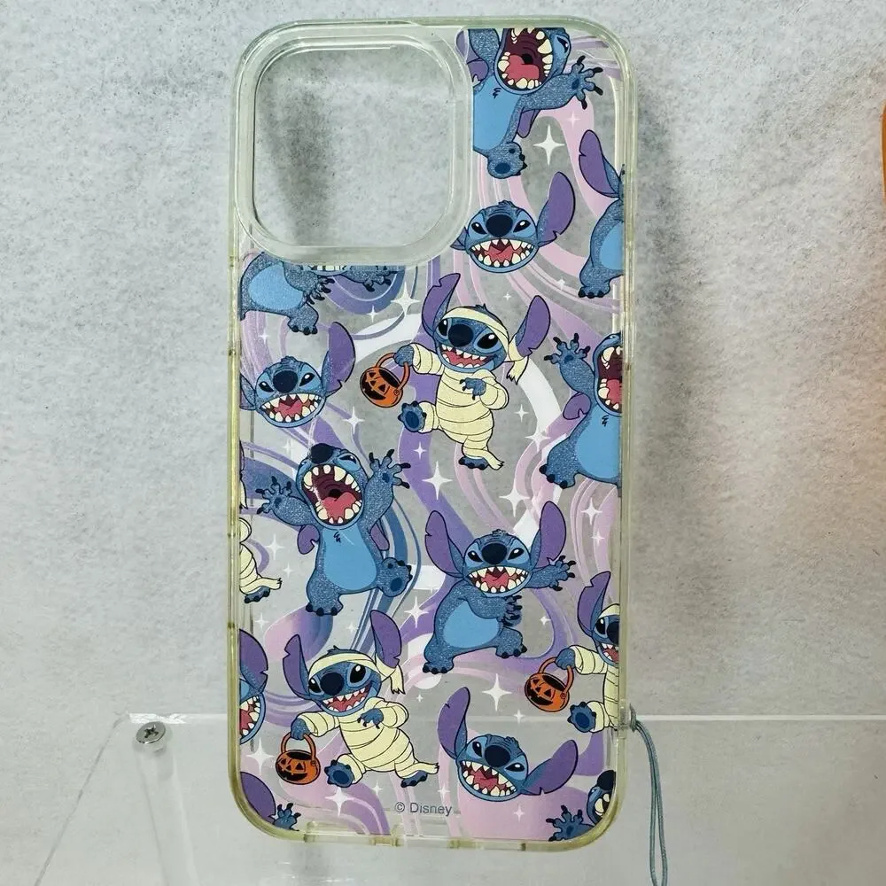 2 Disneys Lilo & Stitch Halloween iPhone 16 Pro Max Cases Mag Safe Wrist Straps